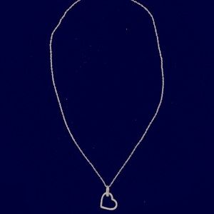 Silver heart necklace